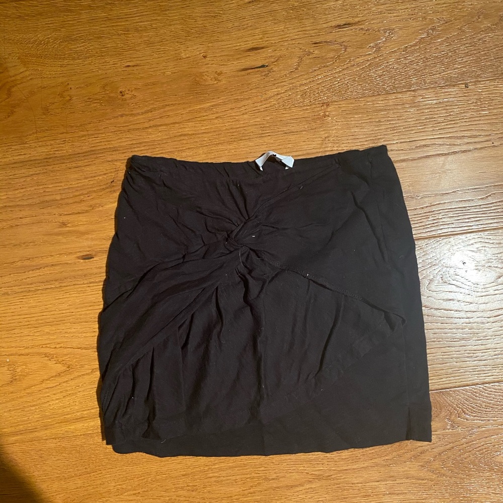 IRO BLACK TWIST MINI SKIRT